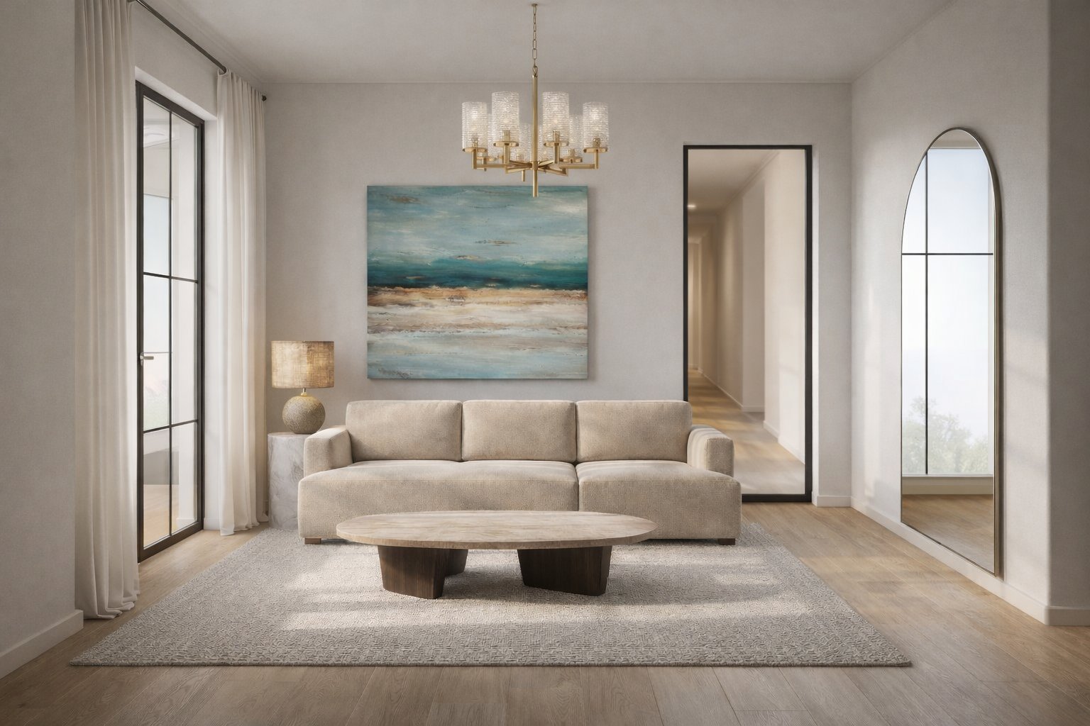 Tonk Stool in a living room