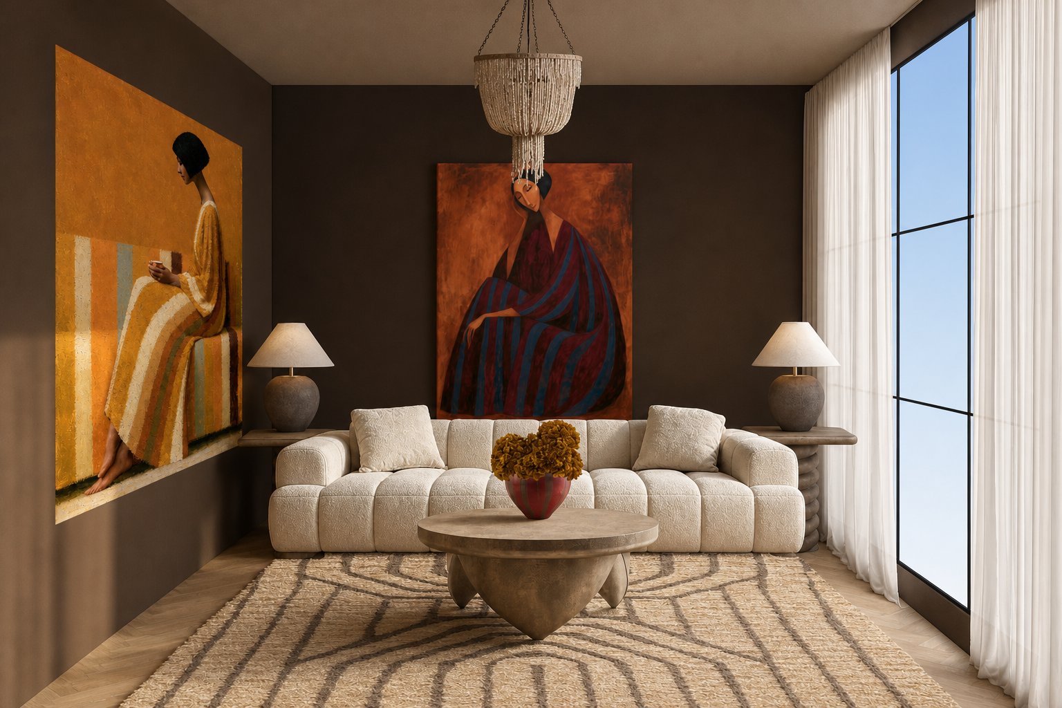 Bruna Rug in a living room