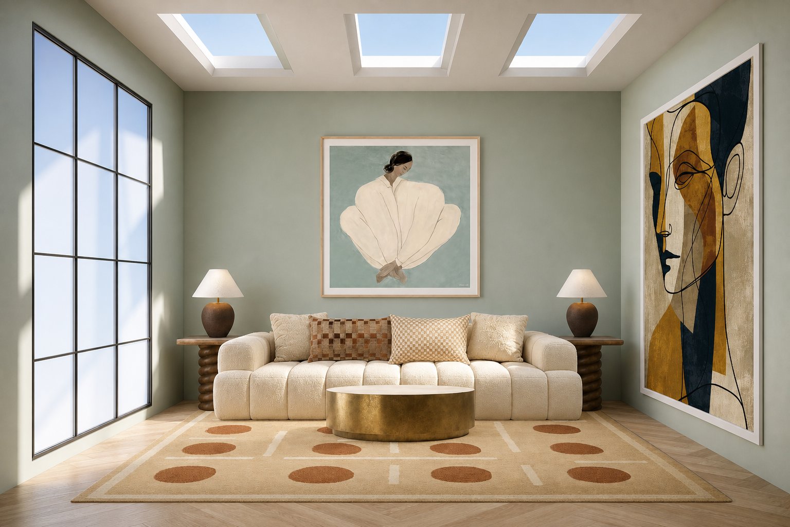 Myrrh Side Table in a living room