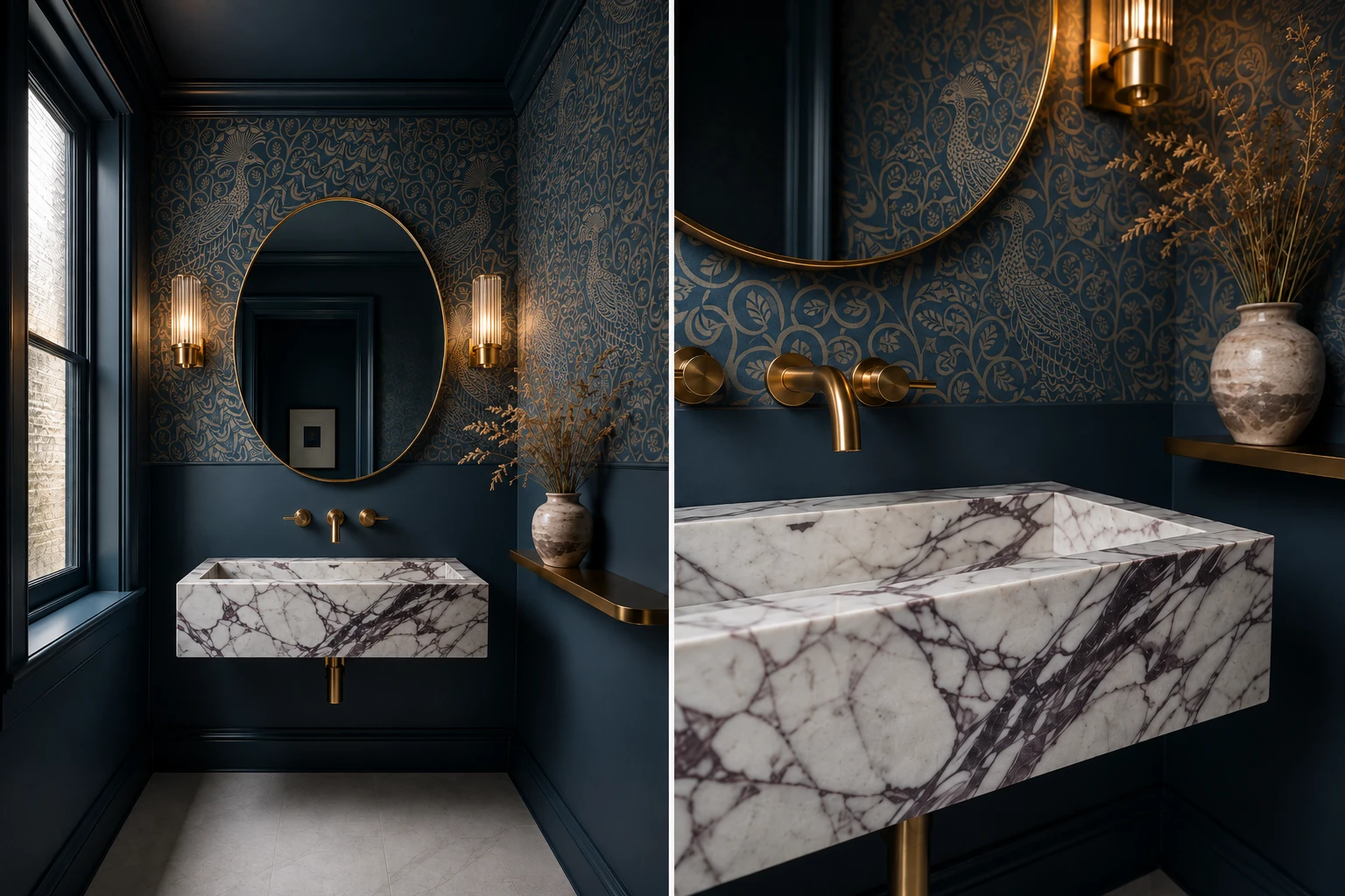 NavyPowderRoom StudioReno dot io